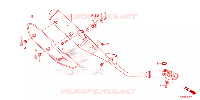 SILENCIEUX D'ECHAPPEMENT Honda MOTO 110 WAVE 2021  AFS110KSFM
