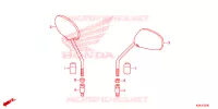 RETROVISEUR pour Honda WAVE 110 Front brake disk, Electric start, Casted wheels de 2019
