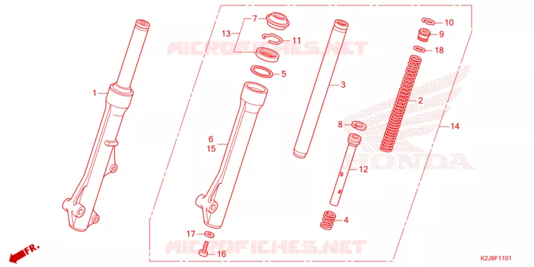 FOURCHE Honda MOTO 110 WAVE 2021  AFS110MCFM