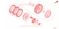 EMBRAYAGE pour Honda WAVE 110 Front brake disk, Electric start, Casted wheels de 2023