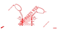 MIROIR pour Honda WAVE 110 Front brake disk, Electric start, Casted wheels de 2023