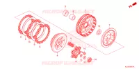 EMBRAYAGE pour Honda WAVE 110 Front brake disk, Electric start, Casted wheels de 2024