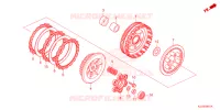 EMBRAYAGE pour Honda WAVE 110 Front brake disk, Electric start, Casted wheels LO de 2024