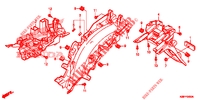 GARDE BOUE ARRIERE pour Honda WAVE 110 ALPHA, front drum, spoked wheels de 2014