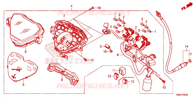 COMPTEUR Honda MOTO 110 WAVE 2020  AFS110MSFL
