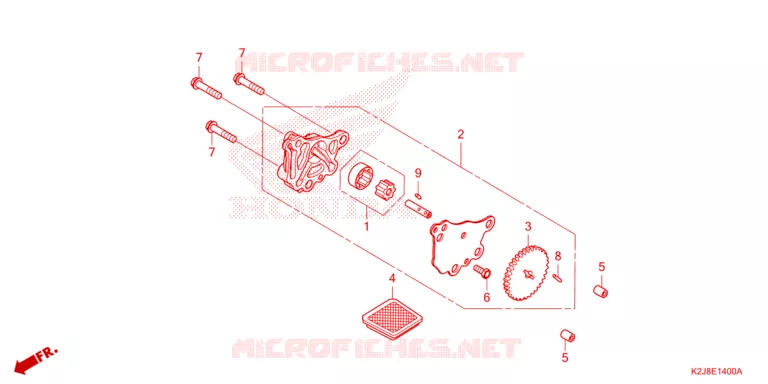 POMPE A HUILE Honda MOTO 110 WAVE 2021  AFS110MSFM