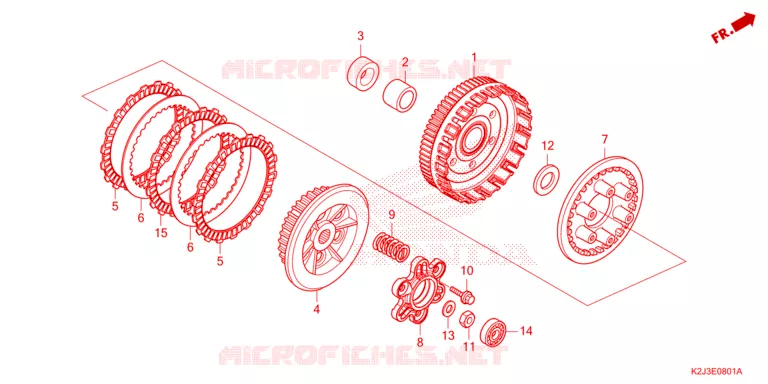 EMBRAYAGE Honda MOTO 110 WAVE 2021  AFS110MSFM