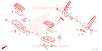 REPOSE PIED pour Honda CRF 300 L de 2024