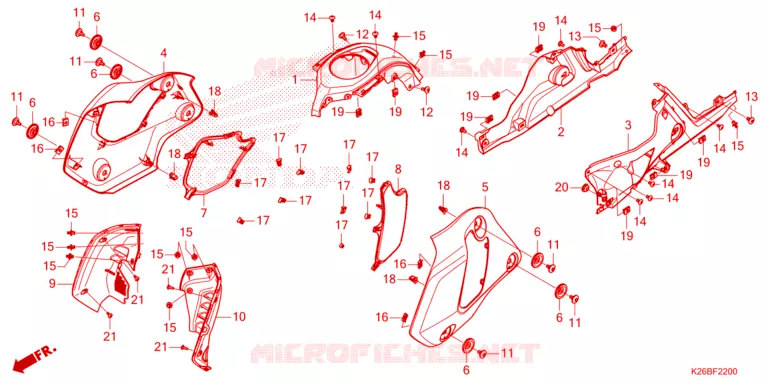 OUIES DE RADIATEUR Honda MOTO 125 GROM 2021  MSX125AM