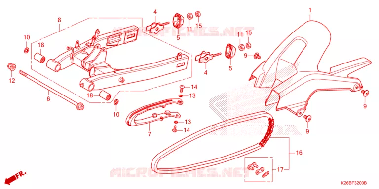 BRAS OSCILLANT Honda MOTO 125 GROM 2021  MSX125AM_TH