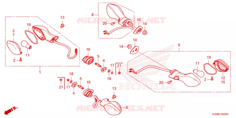 CLIGNOTANT Honda MOTO 125 GROM 2021  MSX125AM_TH