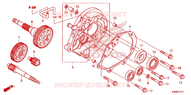 BOITE DE VITESSES Honda SCOOTER 150 PCX 2017  WW150H_TH