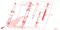 FOURCHE pour Honda PCX 150 Idling Stop de 2018