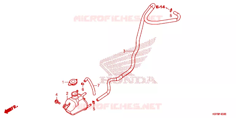 VASE D'EXPANSION Honda SCOOTER 150 PCX 2020  WW150K