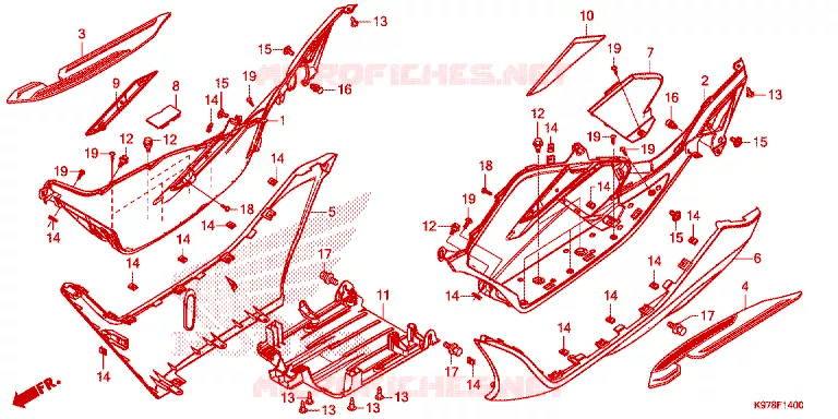 MARCHE PIEDS Honda SCOOTER 150 PCX 2020  WW150L