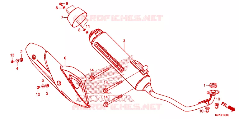SILENCIEUX D'ECHAPPEMENT Honda SCOOTER 150 PCX 2020  WW150L