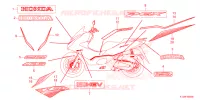 AUTOCOLLANTS pour Honda PCX 160 de 2023