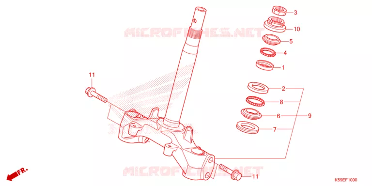 AMORTISSEUR DE DIRECTION Honda MOTO 150 CLICK 2021  ACB150CBTM_TH
