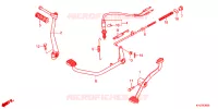 PEDALE pour Honda WAVE 125 Electric start, Cast wheels de 2014