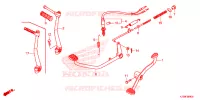 PEDALE pour Honda WAVE 125 Electric start, Cast wheels de 2017