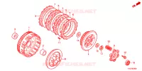 EMBRAYAGE pour Honda WAVE 125 Kick start, Spoked wheels de 2012