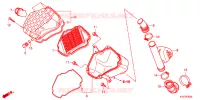 FILTRE A AIR pour Honda WAVE 125 Kick start, Spoked wheels de 2014