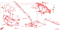 GUIDON   CARENAGE pour Honda WAVE 125 Kick start, Spoked wheels de 2014