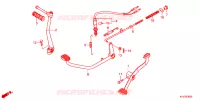 PEDALE pour Honda WAVE 125 Kick start, Spoked wheels de 2014