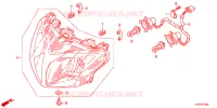 PHARE pour Honda WAVE 125 Kick start, Spoked wheels de 2014