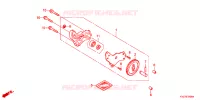 POMPE A HUILE pour Honda WAVE 125 Kick start, Spoked wheels de 2014