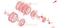 EMBRAYAGE pour Honda WAVE 125 Kick start, Spoked wheels de 2016