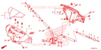 GUIDON   CARENAGE pour Honda WAVE 125 Kick start, Spoked wheels de 2016