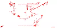 PEDALE pour Honda WAVE 125 Electric start, Spoked wheels de 2012