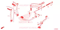 PEDALE pour Honda WAVE 125 Electric start, Spoked wheels de 2016