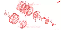 EMBRAYAGE pour Honda WAVE 125 Electric start, Spoked wheels de 2017