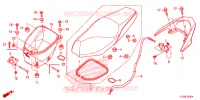 SELLE pour Honda WAVE 125 Electric start, Spoked wheels de 2017