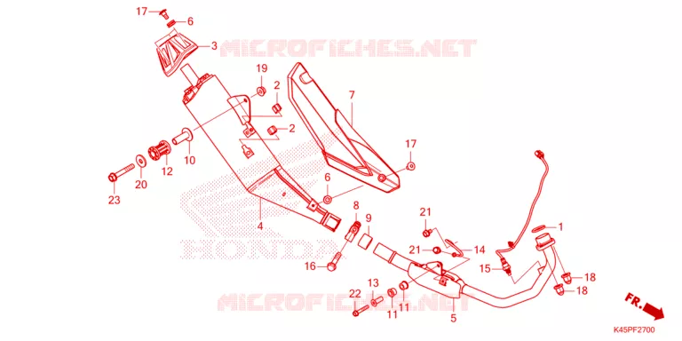 SILENCIEUX D'ECHAPPEMENT Honda MOTO 150 CBR 2021  CBR150RAM