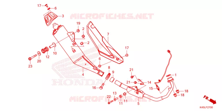 SILENCIEUX D'ECHAPPEMENT Honda MOTO 150 CBR 2021  CBR150RAM_CA