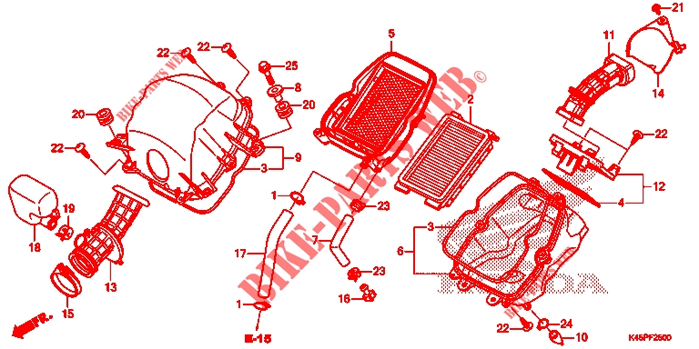 FILTRE A AIR pour Honda CBR 150 R ABS de 2023