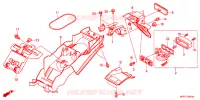 GARDE BOUE ARRIERE pour Honda CBR 150 R de 2012