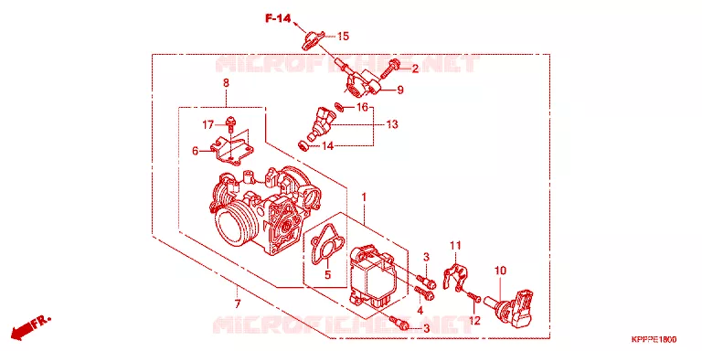 CORPS DE PAPILLON Honda MOTO 150 CBR 2012  CBR150RC