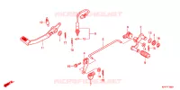 PEDALE pour Honda CBR 150 R de 2012