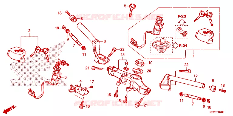 GUIDON - TE DE FOURCHE Honda MOTO 150 CBR 2017  CBR150RF
