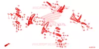 REPOSE PIED pour Honda CBR 650 F ABS de 2014