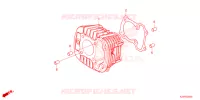 CYLINDRE pour Honda MSX GROM 125 ABS de 2024