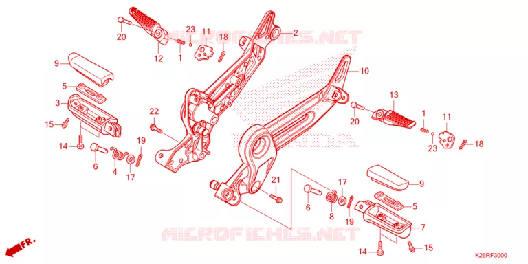 REPOSE PIED Honda MOTO 125 GROM 2024  MSX125R_TH