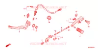 PEDALE pour Honda CB 1300 SUPER BOL DOR de 2012