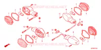 CLIGNOTANT pour Honda CB 1300 SUPER FOUR GOLDEN RIMS de 2011