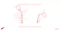 RETROVISEUR pour Honda SCOOPY 110 CLUB12 de 2022