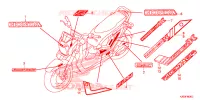 AUTOCOLLANTS pour Honda ZOOMER 110 X de 2021
